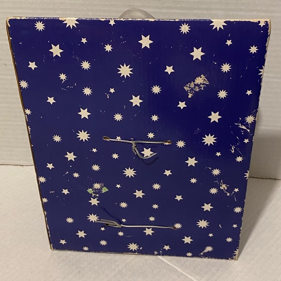 Santa Claus Clear Frosted Double Candle Holder Alco - Picture 6 of 8